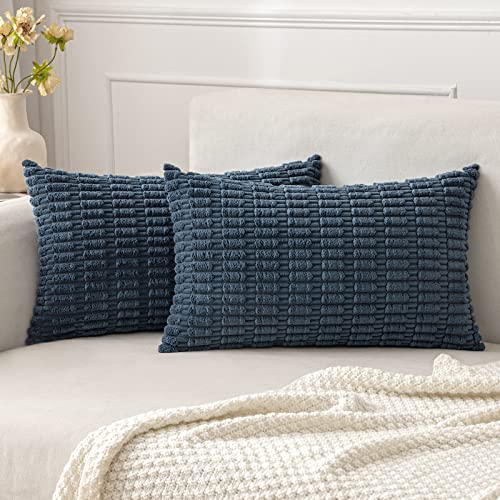 Pack of 2 Decorative Fall Throw Pillow Covers 18x18 Inch Pillow for Sofa Living Room Couch Bed