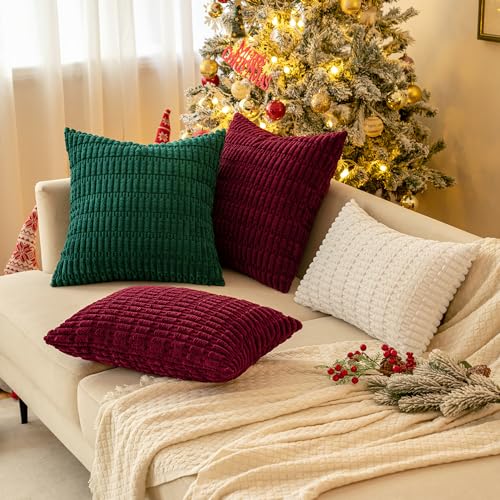 Pack of 2 Decorative Fall Throw Pillow Covers 18x18 Inch Pillow for Sofa Living Room Couch Bed