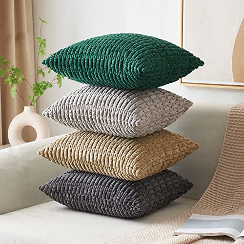 Pack of 2 Decorative Fall Throw Pillow Covers 18x18 Inch Pillow for Sofa Living Room Couch Bed