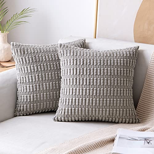 Pack of 2 Decorative Fall Throw Pillow Covers 18x18 Inch Pillow for Sofa Living Room Couch Bed