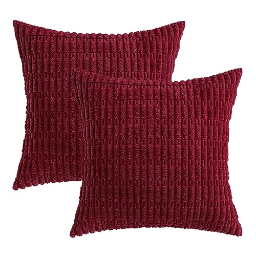 Pack of 2 Decorative Fall Throw Pillow Covers 18x18 Inch Pillow for Sofa Living Room Couch Bed