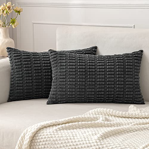 Pack of 2 Decorative Fall Throw Pillow Covers 18x18 Inch Pillow for Sofa Living Room Couch Bed