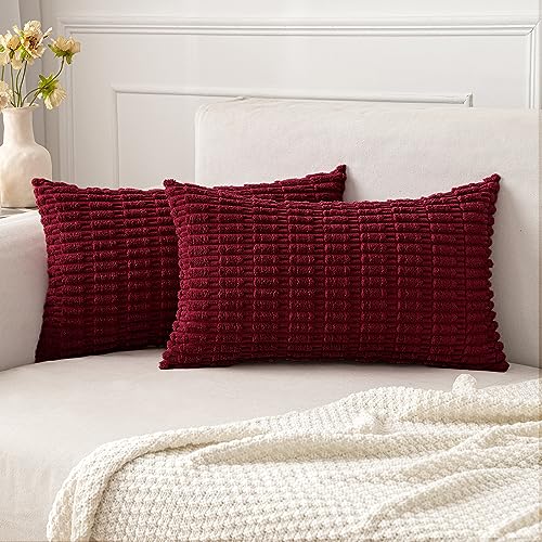 Pack of 2 Decorative Fall Throw Pillow Covers 18x18 Inch Pillow for Sofa Living Room Couch Bed