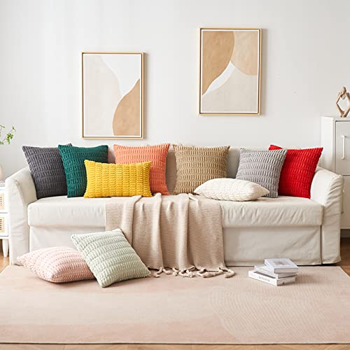 Pack of 2 Decorative Fall Throw Pillow Covers 18x18 Inch Pillow for Sofa Living Room Couch Bed