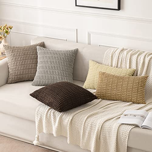 Pack of 2 Decorative Fall Throw Pillow Covers 18x18 Inch Pillow for Sofa Living Room Couch Bed