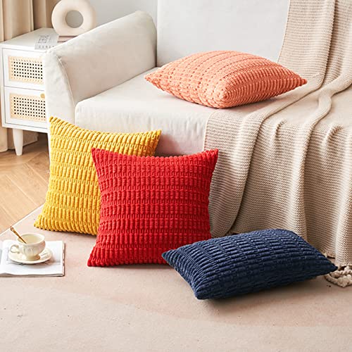 Pack of 2 Decorative Fall Throw Pillow Covers 18x18 Inch Pillow for Sofa Living Room Couch Bed