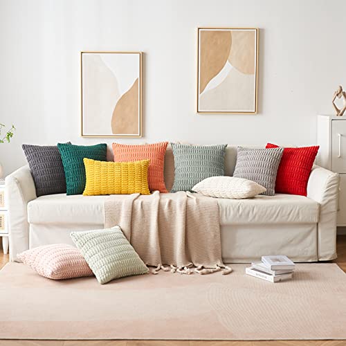 Pack of 2 Decorative Fall Throw Pillow Covers 18x18 Inch Pillow for Sofa Living Room Couch Bed