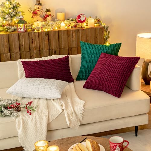 Pack of 2 Decorative Fall Throw Pillow Covers 18x18 Inch Pillow for Sofa Living Room Couch Bed