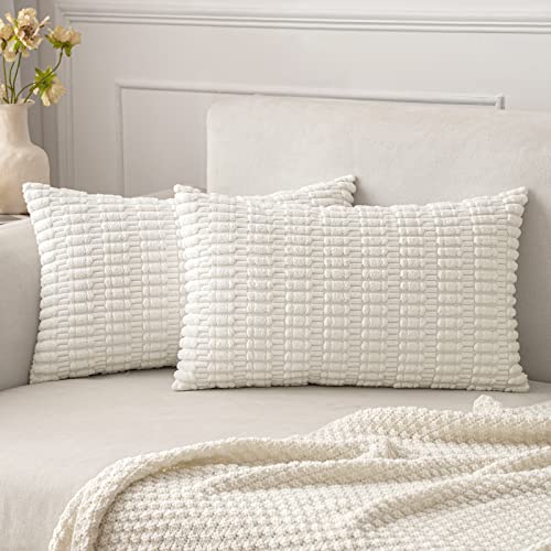 Pack of 2 Decorative Fall Throw Pillow Covers 18x18 Inch Pillow for Sofa Living Room Couch Bed