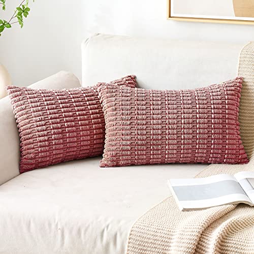 Pack of 2 Decorative Fall Throw Pillow Covers 18x18 Inch Pillow for Sofa Living Room Couch Bed