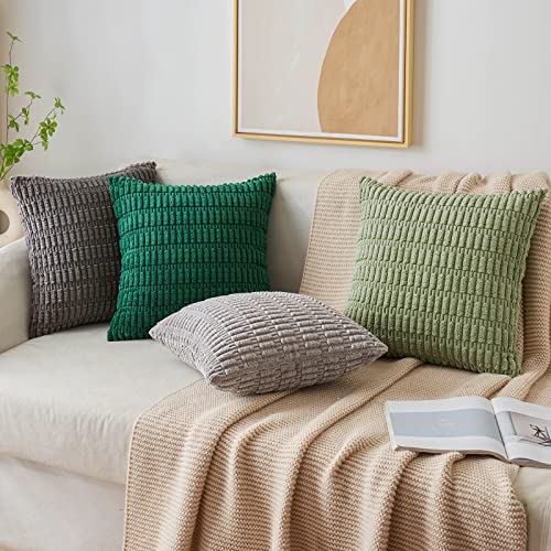 Pack of 2 Decorative Fall Throw Pillow Covers 18x18 Inch Pillow for Sofa Living Room Couch Bed