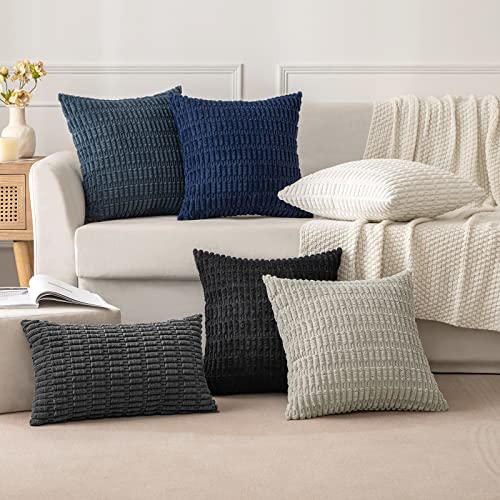 Pack of 2 Decorative Fall Throw Pillow Covers 18x18 Inch Pillow for Sofa Living Room Couch Bed