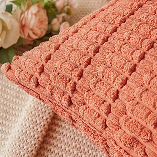 Pack of 2 Decorative Fall Throw Pillow Covers 18x18 Inch Pillow for Sofa Living Room Couch Bed