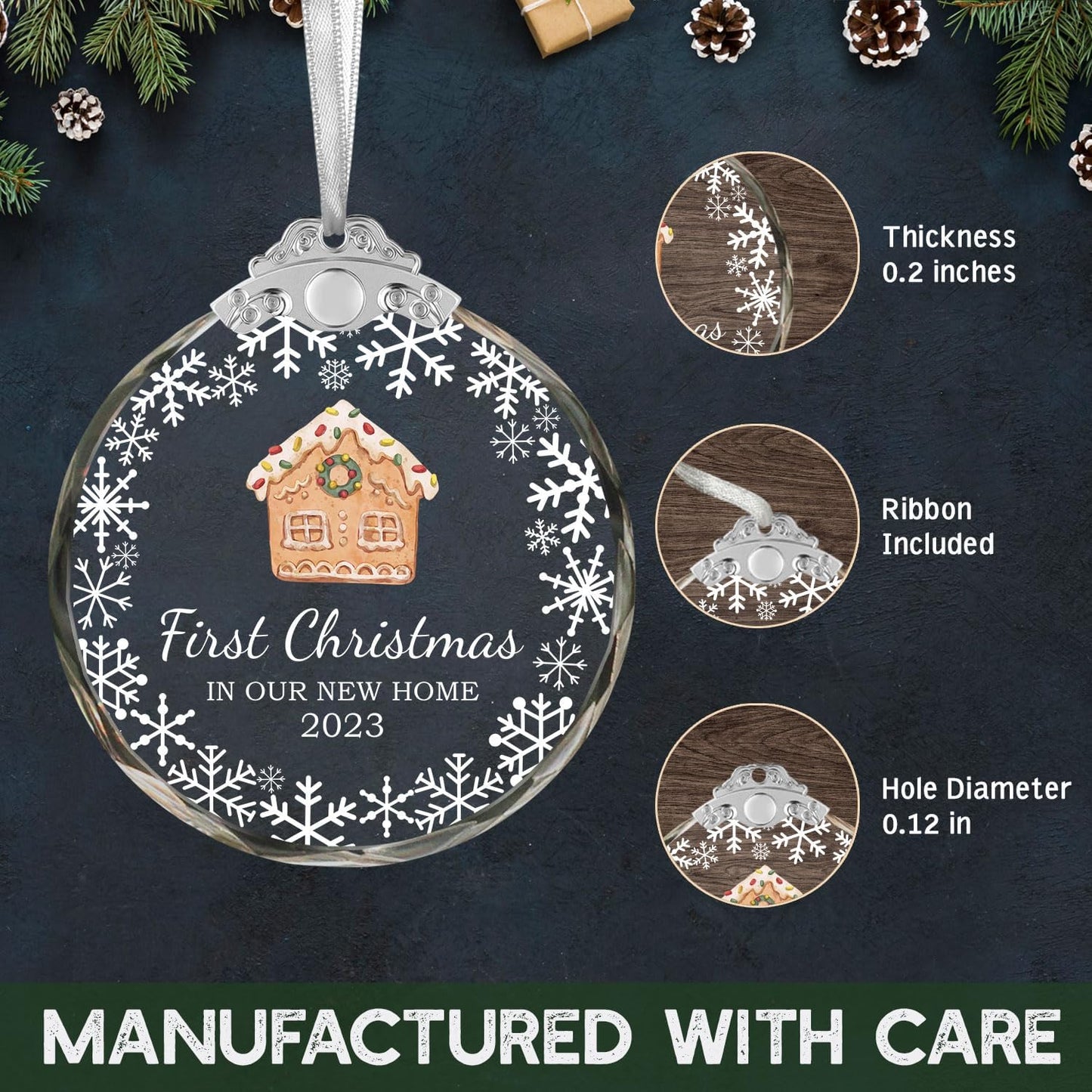 New Home Ornament , HWarming Gifts New Home, New Home Gift Ideas, Housewarming Ideas, New Home Gifts for Home - Housewarming Gifts New Home Christmas OrnamentGift Ideas