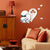 Valentine's Day Wall Decals Removable Decals Heart Mirror Wall