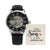 To the greatest son Men's Openwork Watch w/ Genuine Black Leather Band