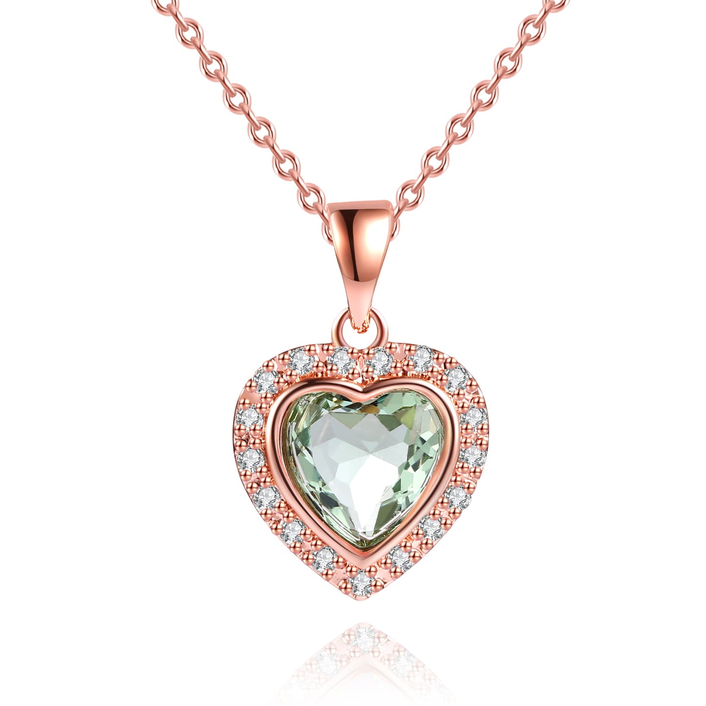 3 Carat Heart Necklace for Women