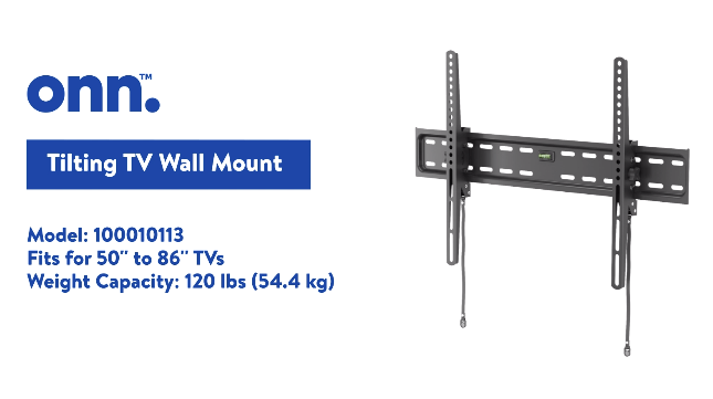 Tilting TV Wall Mount for 50" to 86" TV's, up to 12° Tilting