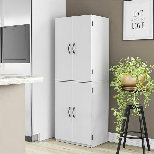 4-Door 5' Storage Cabinet, Dove Gray