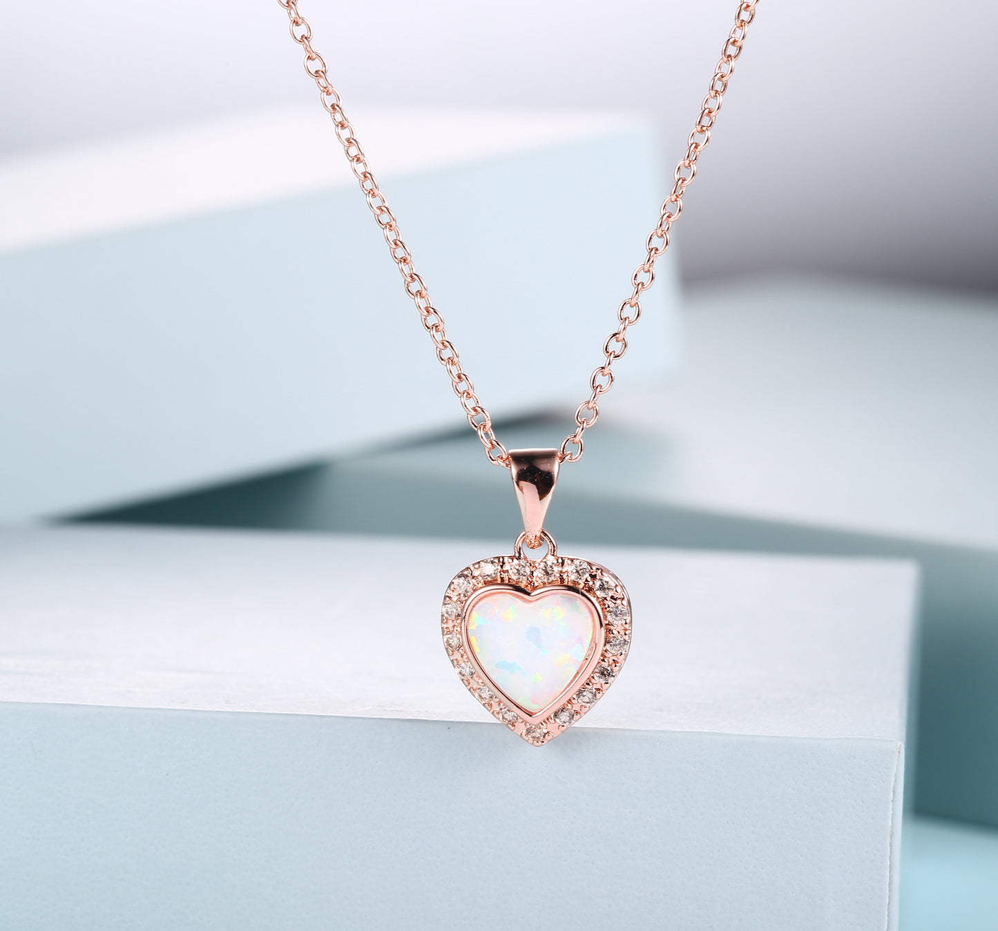 3 Carat Heart Necklace for Women