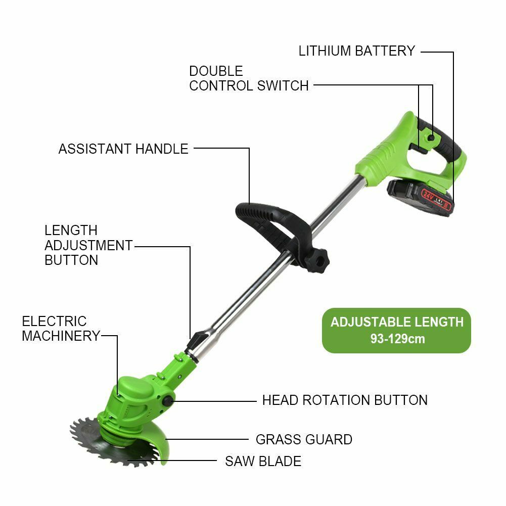 Cordless Strimmer Electric Grass Trimmer