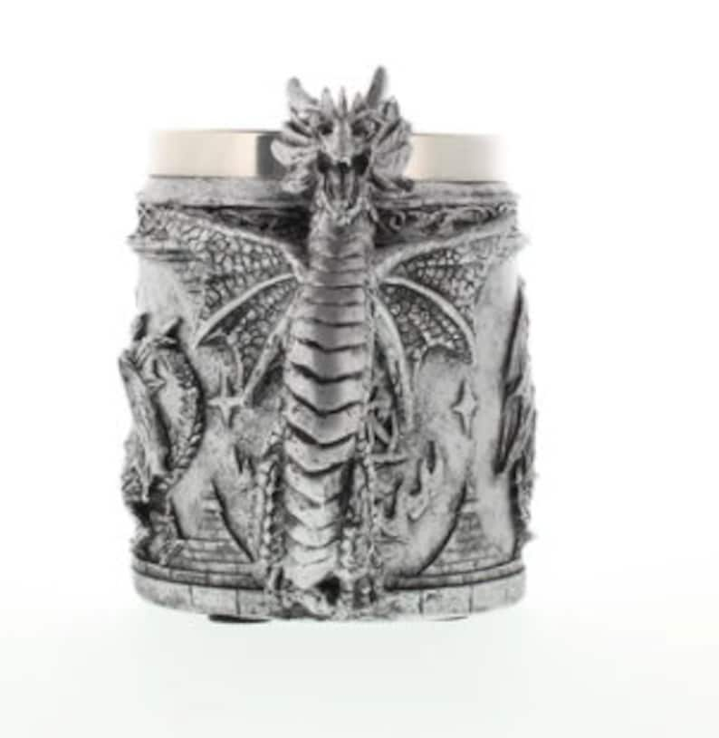 Celtic Dragon Mug, Detailed Unique Beer Coffee Cup