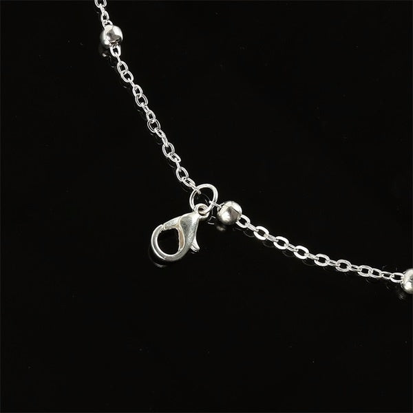 Women Ankle Bracelet Silver-Silver