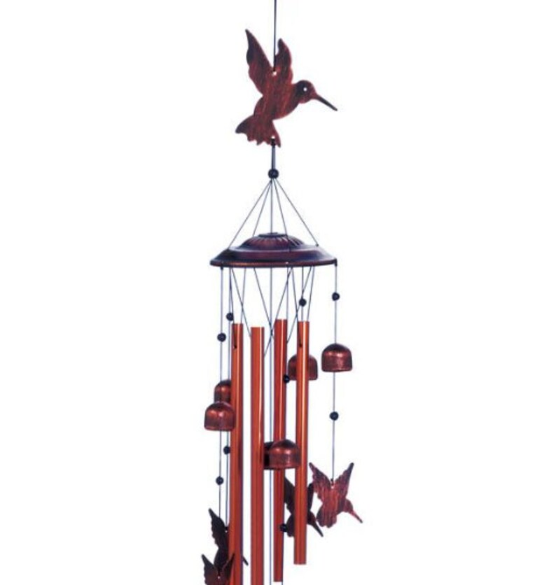 Fluttering Hummingbirds With Long Chimes And Small Bells