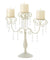 14.5" Ivory White Candelabra, Centerpiece Candle Holder for Home Decoration