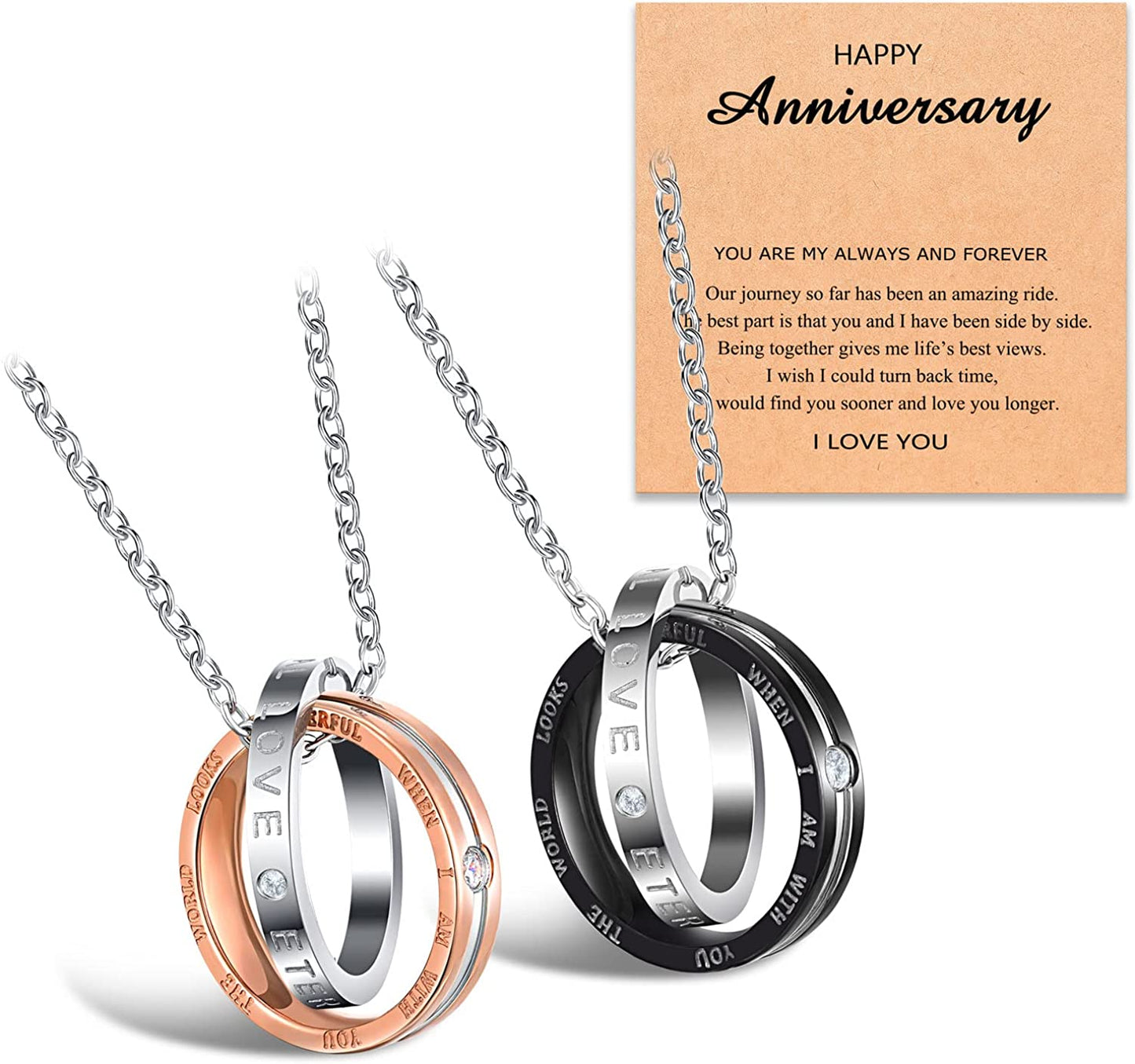 Matching Necklace for Couples/Husband/Wife Anniversary Gift for Him Her