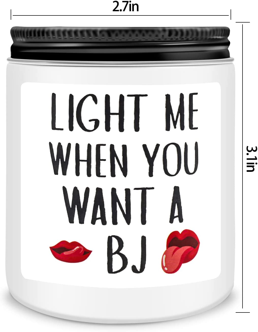 Gift for Men Light Me When You Want A BJ Candle - Funny Gifts for Valentines