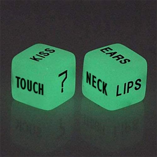 Glow in The Dark Love Dice- for Couple, Anniversary, Valentines Day, Gift for Him,Her, Husband,Wife