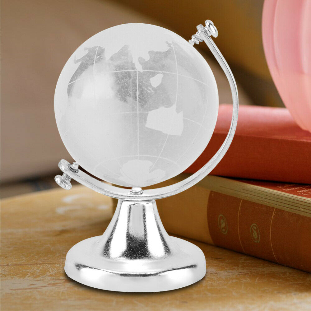 Crystal Ball Glass Globe Craft Ornament Desk Model Home Decor USA