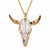 Vintage Hip Hop Bull Skull Necklace for Men