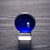 50mm(2 inch) K9 Solid Crystal Ball with Free Stand Suncatcher (Blue)