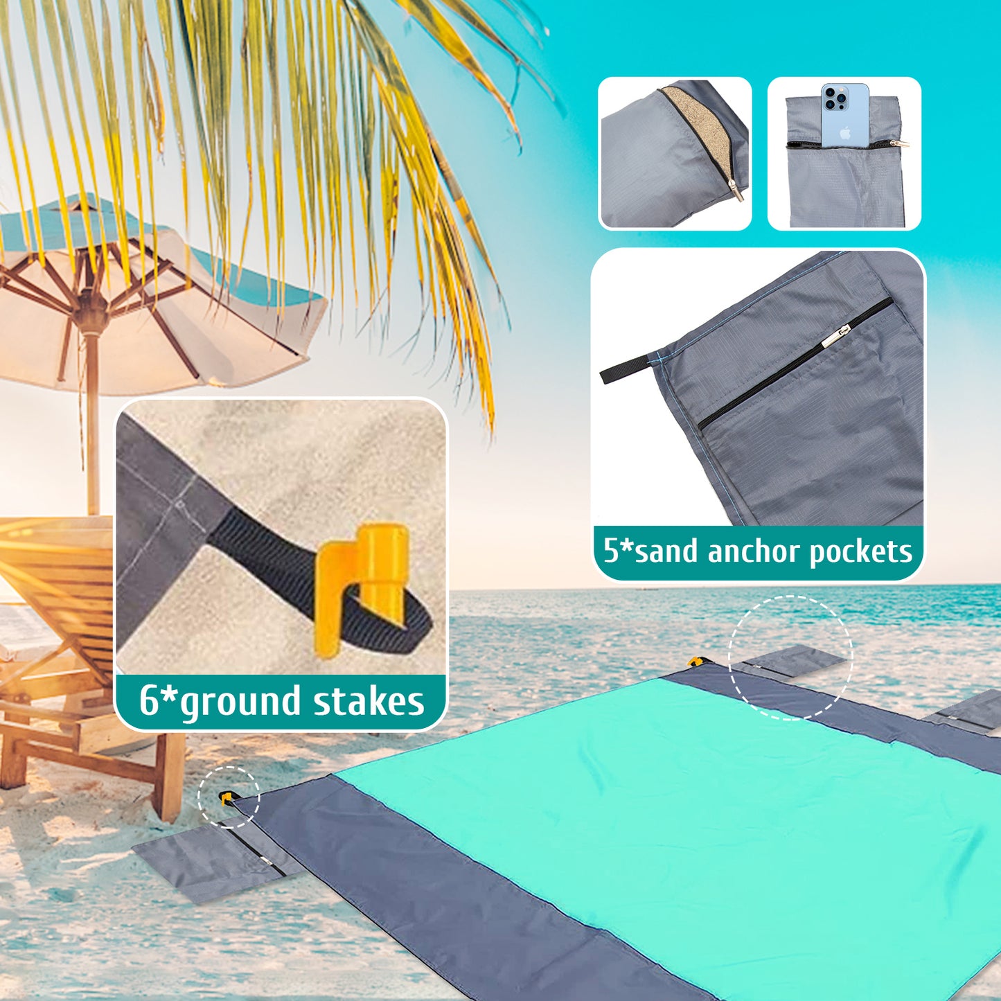 Oversized Sandproof Beach Blanket