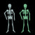 60 inch Halloween Hanging Luminous Skeleton Decoration