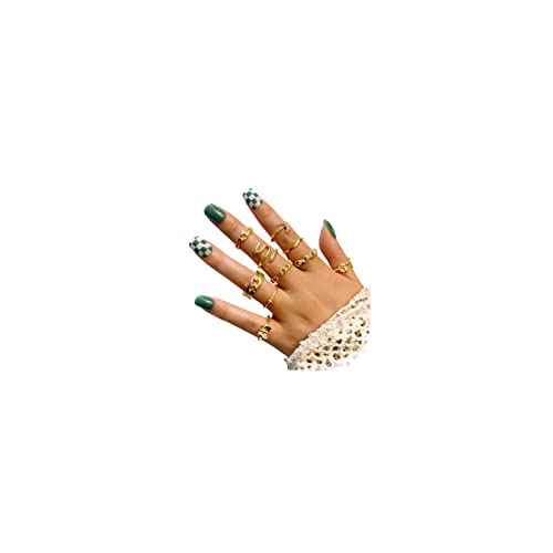 Vintage Silver Knuckle Rings Set for Women