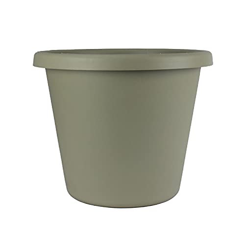 8" Round Classic Planter - Tw/ Rolled Rim & 10 Drain Holes