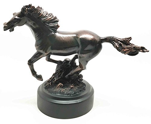 Country Wild & Free Galloping Steed Horse Bronze Figuine