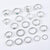 20Pcs Silver Star Moon Knuckle Ring Set for Women