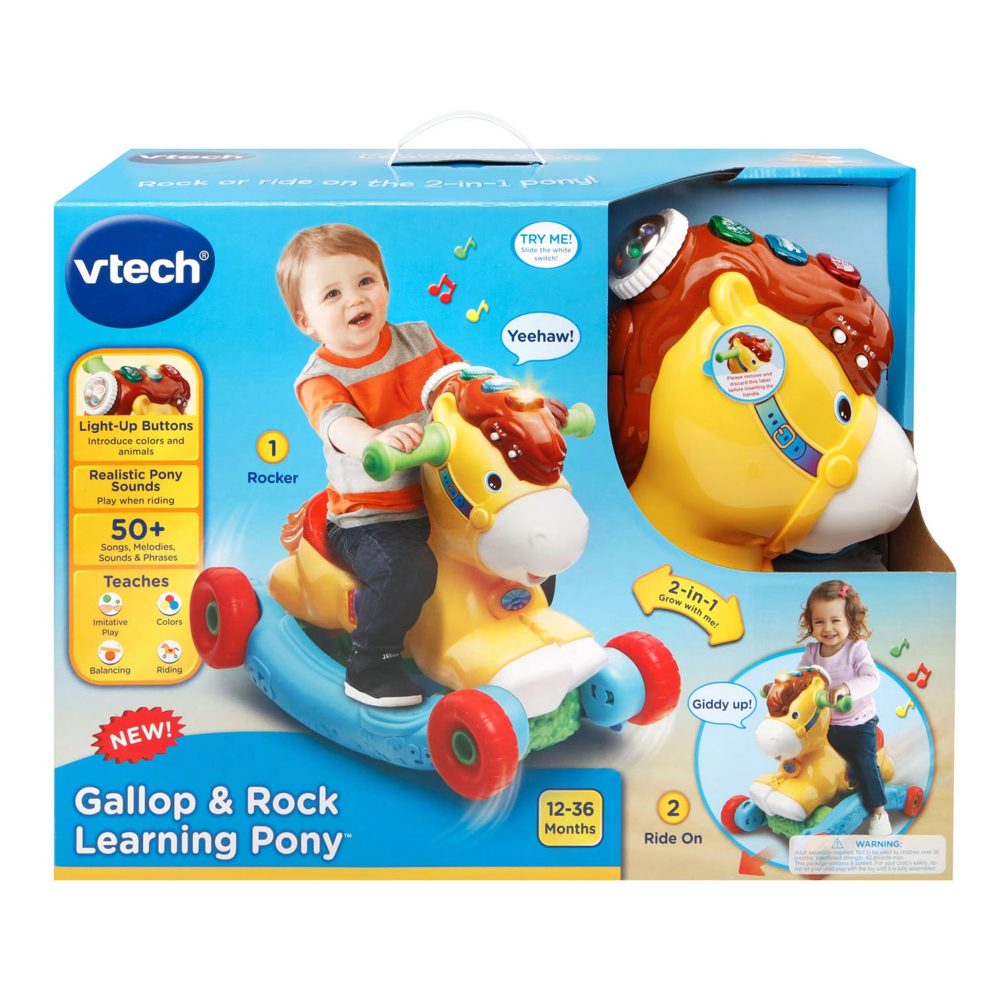 Gallop & Rock Learning Pony, Interactive Ride-On Toy