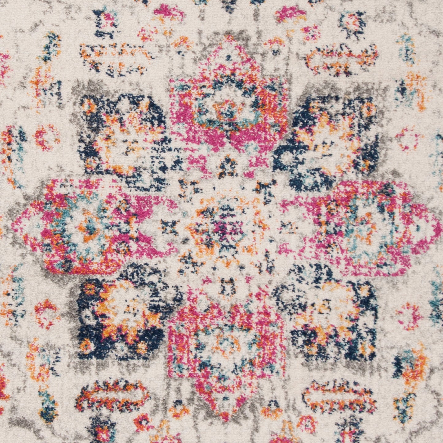 Madison Katina Traditional Area Rug Rectangle, Fuchsia/Ivory, 4' x 6'