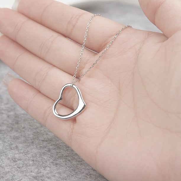 925 Sterling Silver Heart Necklace Gift for Mother's Day Card Gift