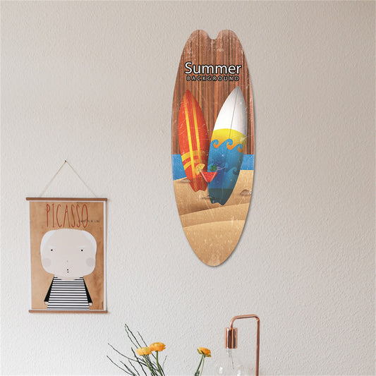 Vintage Wooden Sign Surfboard Wall Decoration