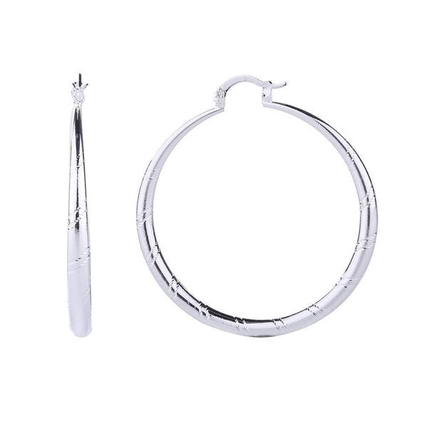 925 sterling solid silver ear stud hoop earrings for women