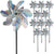 10 Pack Pre-Assemble Sparkly Reflective Pinwheels | Bird Blinder Pin Wheel