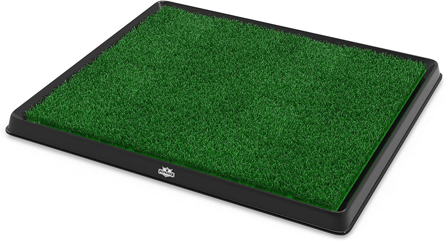 Medium Size Grass Puppy Pee Pad for Dogs w/ Tray -20x25