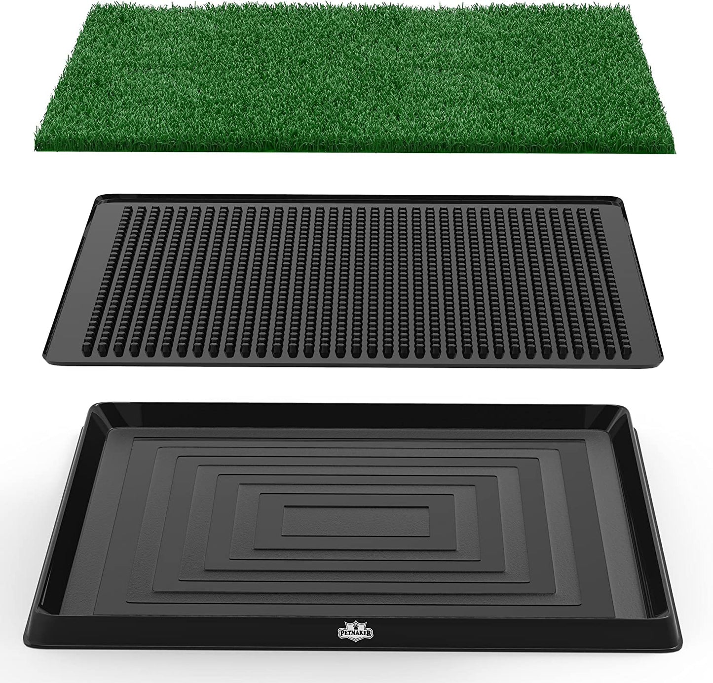 Medium Size Grass Puppy Pee Pad for Dogs w/ Tray -20x25