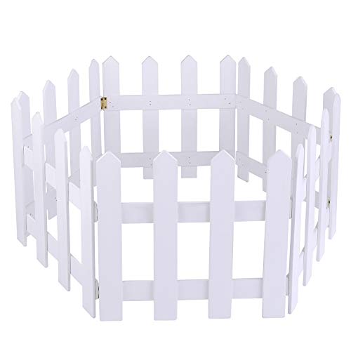 Christmas Tree  Wooden Picket Fence Decoration